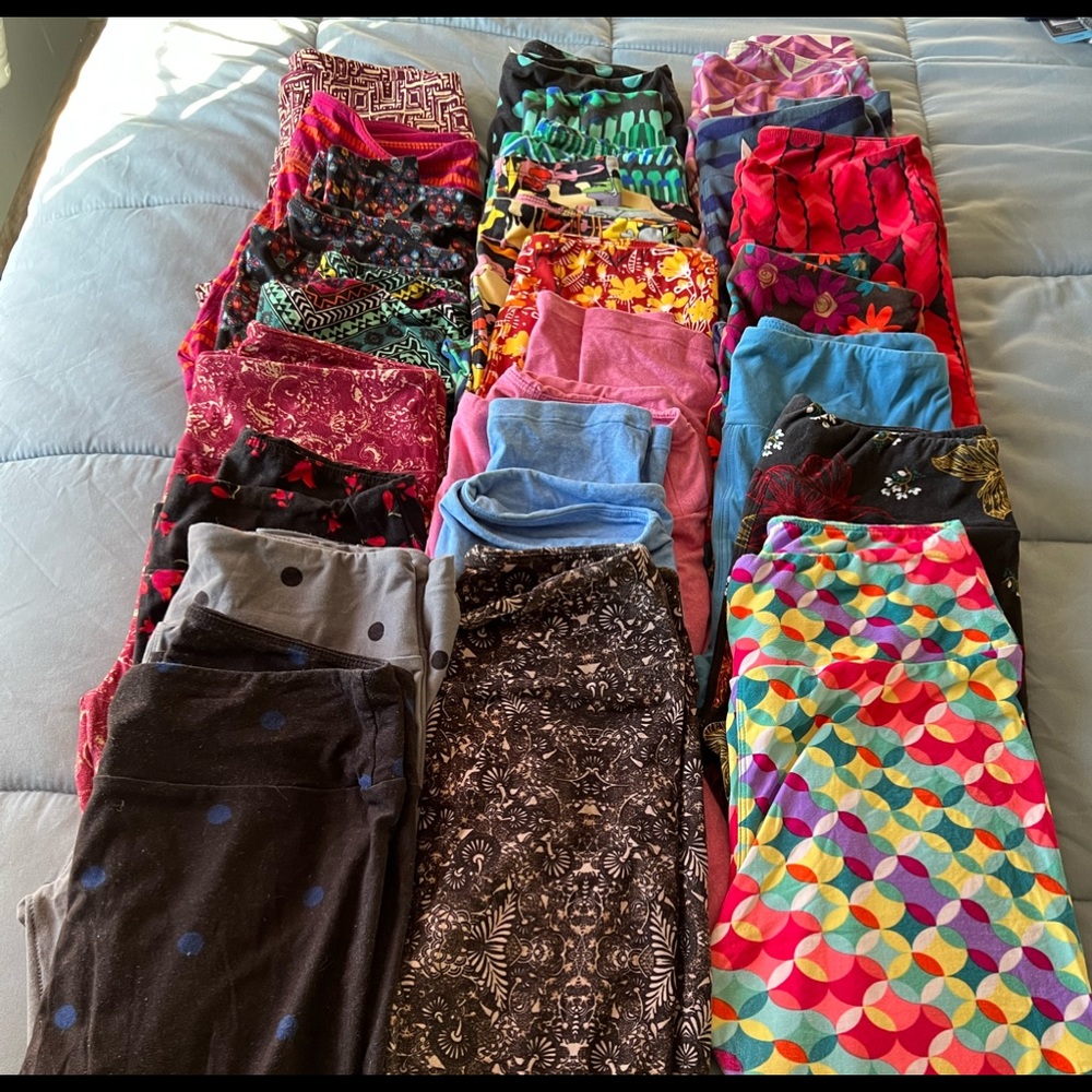 Lularoe lot of one size leggings over 20 pair